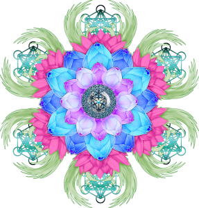 lotus flower, bird, metatron's cube-3650472.jpg